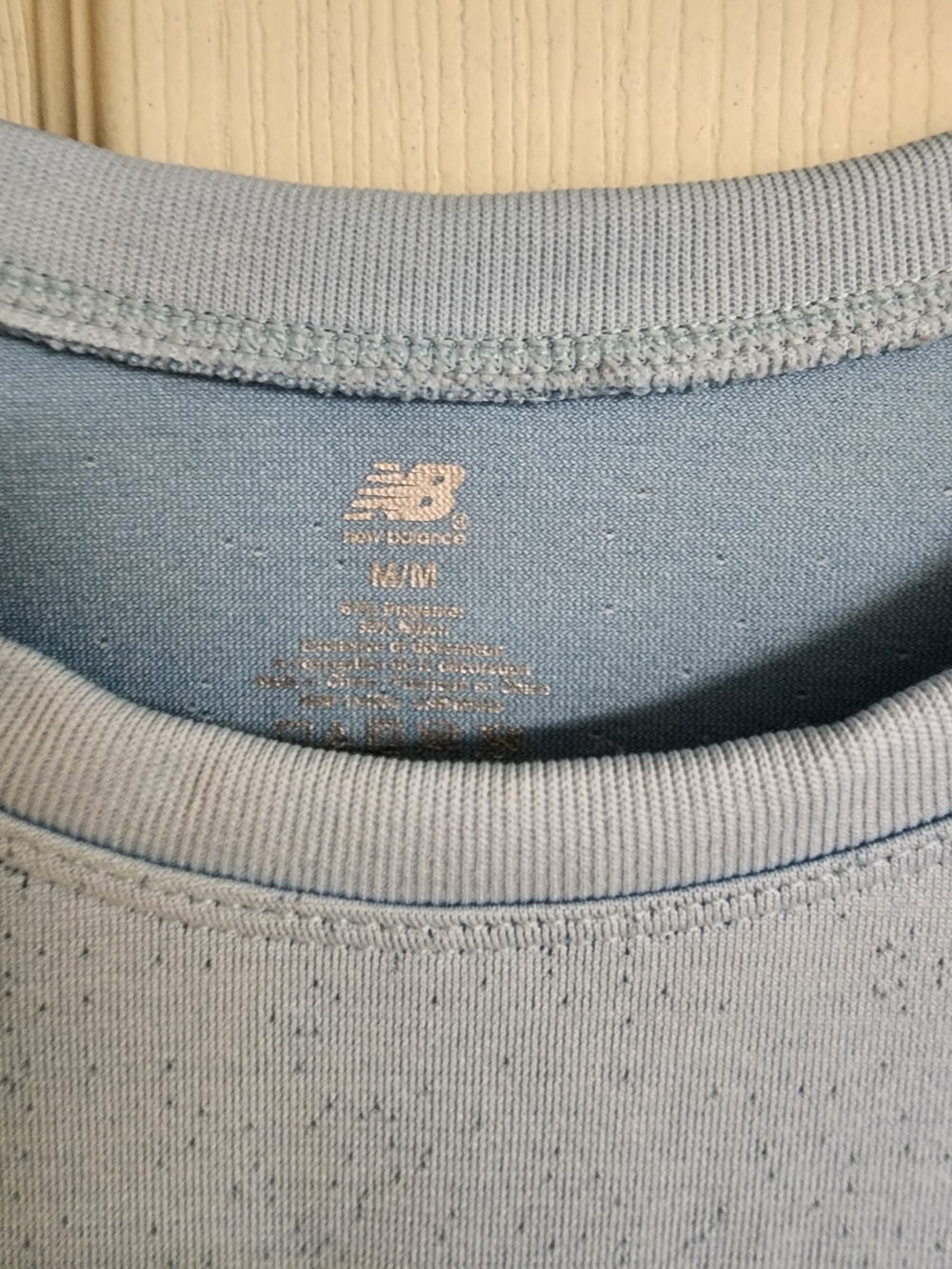 New Balance Light Blue Crewneck Athletic Tee - Picture 3 of 3
